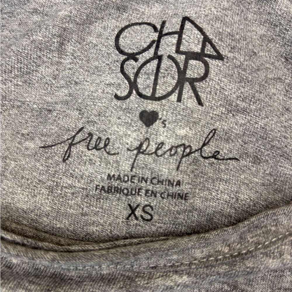 Free People Charcoal Heather Top